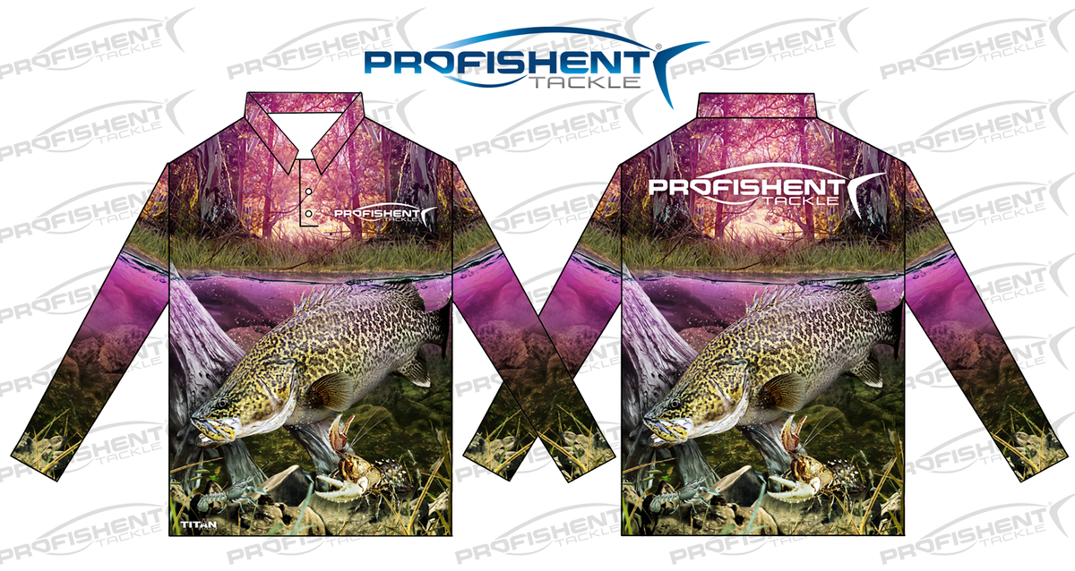 Profishent Kids Pink Murray Cod Sublimated Long Sleeve Fishing Shirt –  Trellys