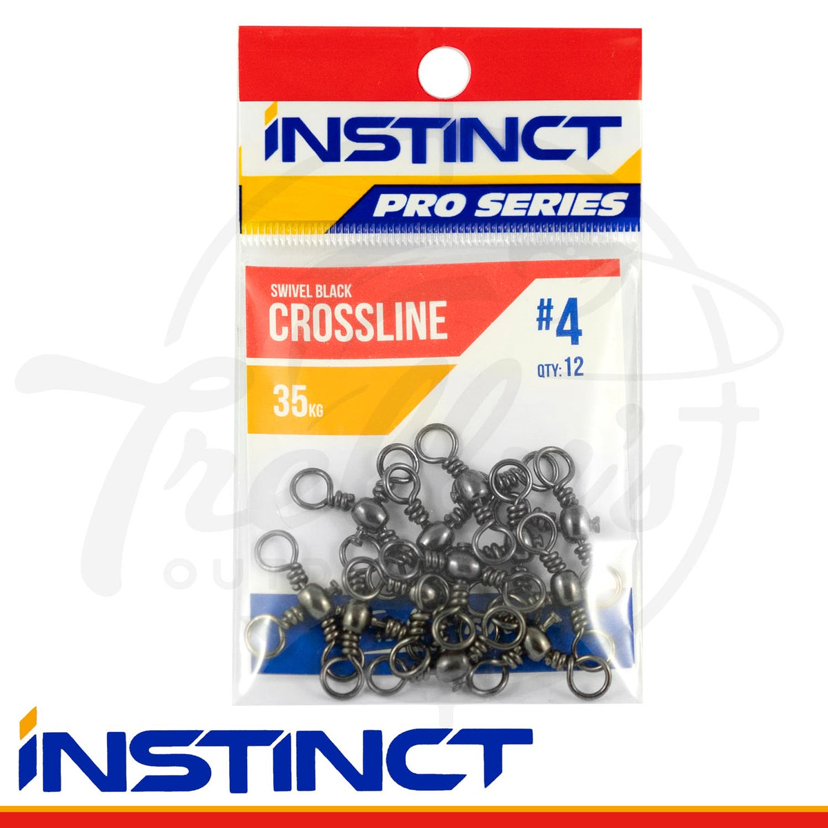 Instinct Pro Black Crossline 3 Way Fishing Swivel – Trellys
