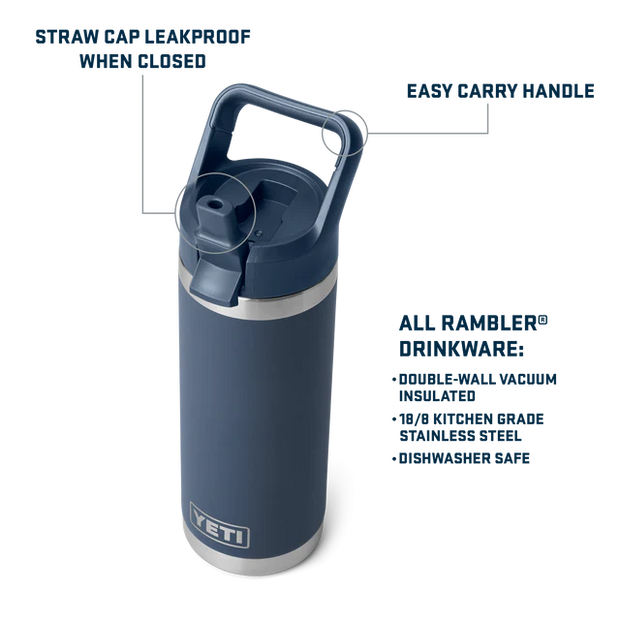 Yeti Rambler 18oz Straw Bottle