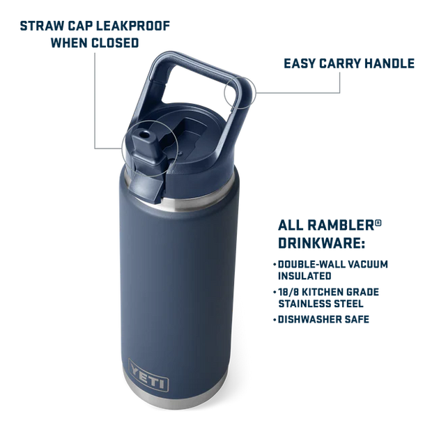 Yeti Rambler 26oz Straw Bottle