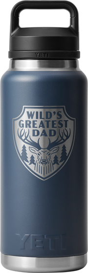 Yeti Rambler 36oz Bottle Chug Fathers Day Edition