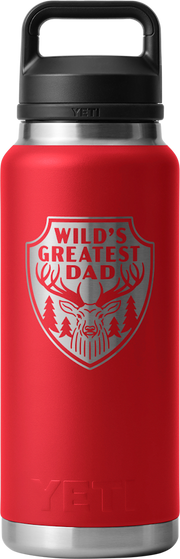 Yeti Rambler 36oz Bottle Chug Fathers Day Edition