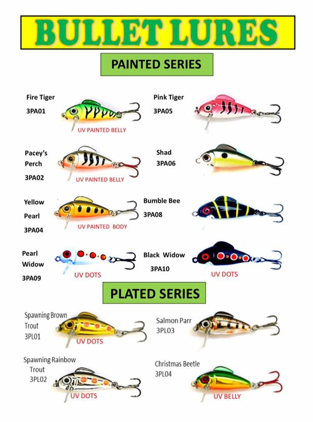 Bullet Lures 3cm Minnow