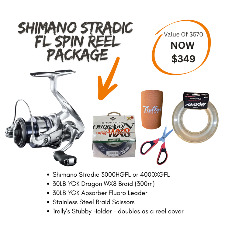 Shimano Stradic FL Spin Reel Package