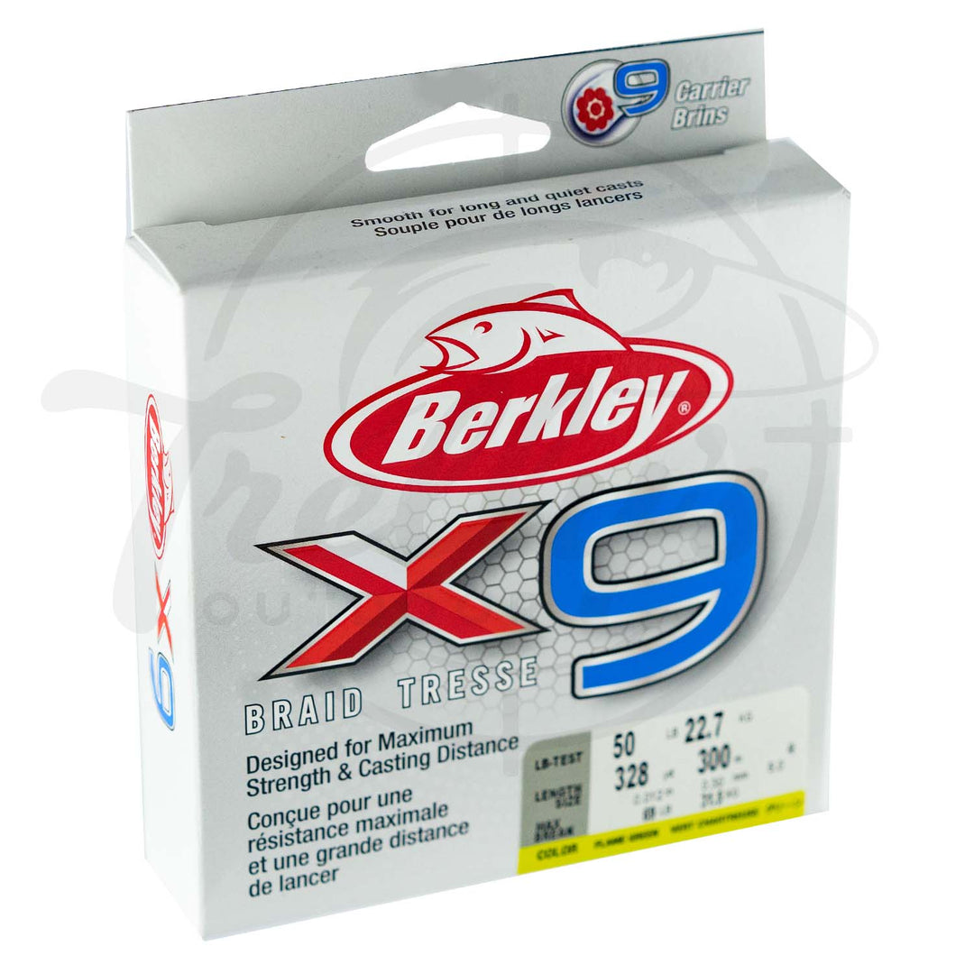 berkley braided fishing line Berkley X9 Braid Fishing Line – Trellys