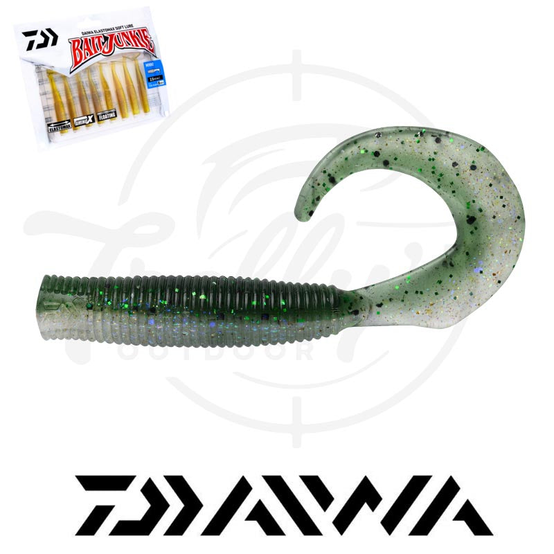 best 4 inch grub body lure for bass 4" Cinnamon black Fish 4 Bass Kit