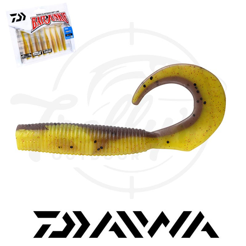best 4 inch grub body lure for bass Daiwa Bait Junkie Grub 4in – Trellys