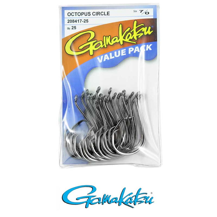 Gamakatsu Octopus Fish Hooks - 25 Pack