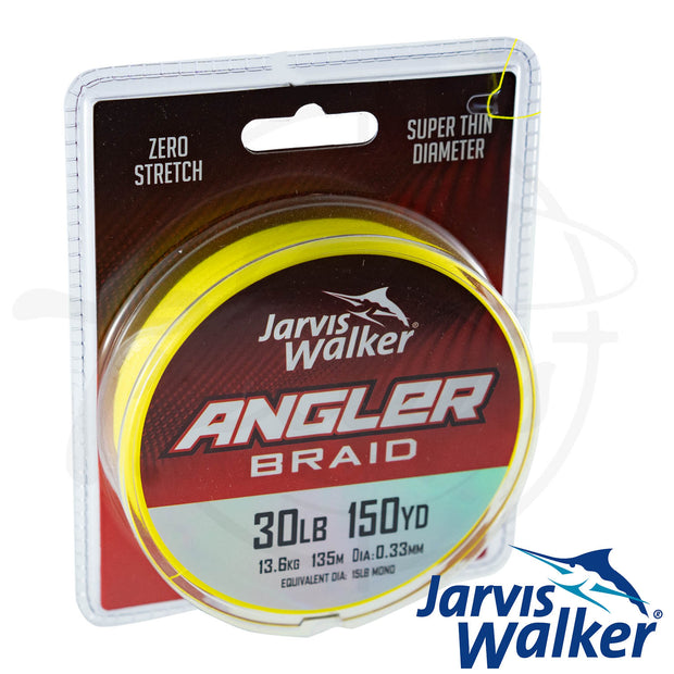 Jarvis Walker Angler Braid Fishing Line 300yds
