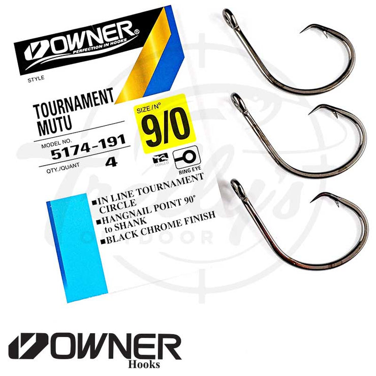 Owner Mutu Light Tournament Fishing Hook