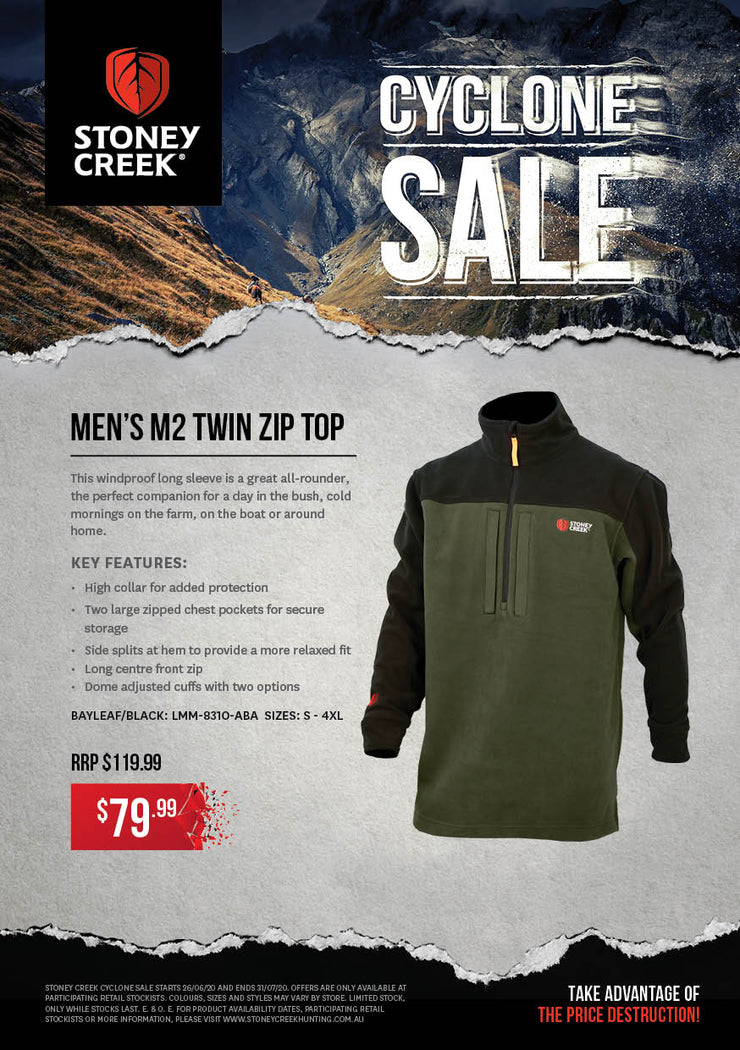 Stoney Creek M2 Twin Zip Top