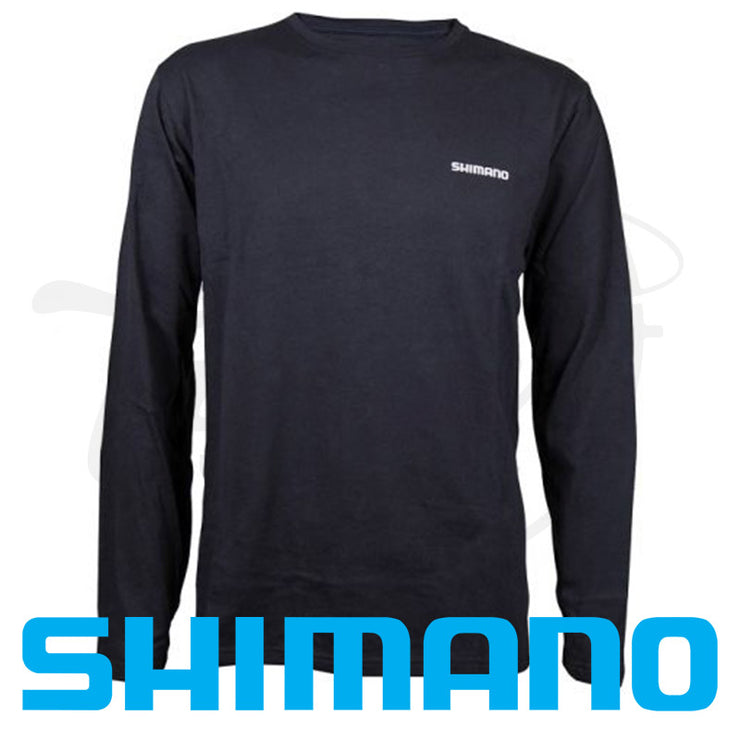 Shimano Long Sleeve Black Tee Small