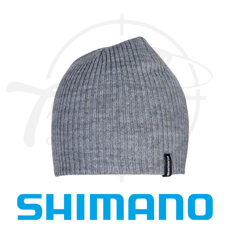 Shimano Ribbed Grey Beanie