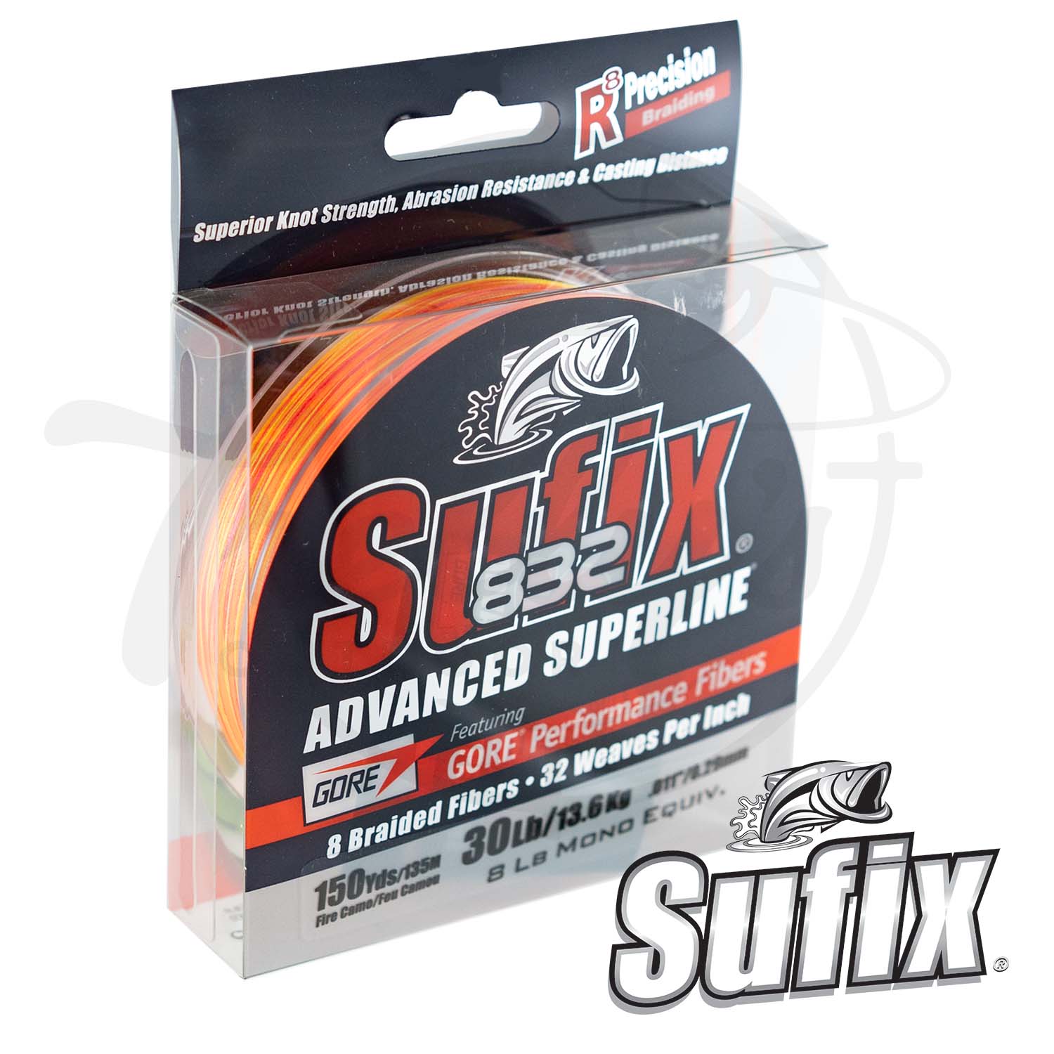 Sufix 832 Braided Fishing Line - Length:120m/250m,  Diameter:0.1mm-0.42mm,Size:30-86lb