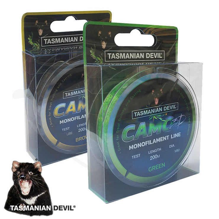 Tasmanian Devil Camo 3D Mono Fishing Line