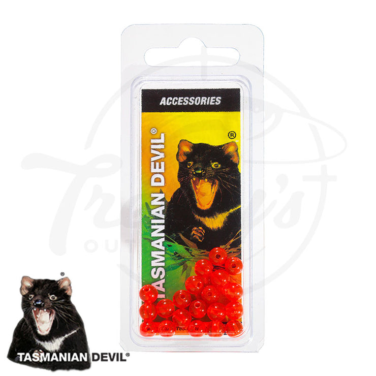 Tasmanian Devil Red Beads